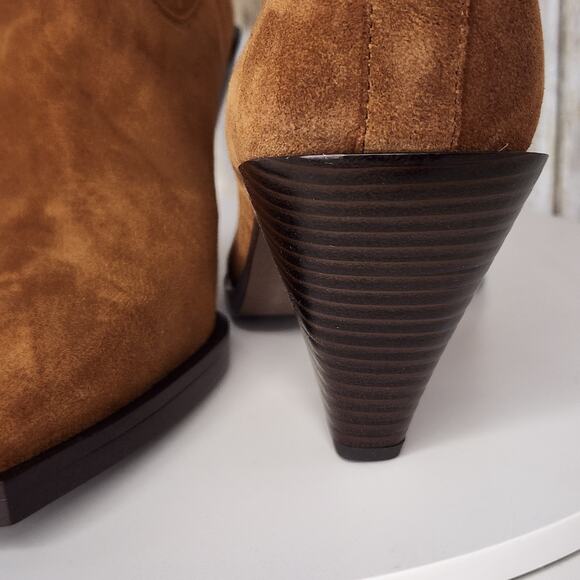 Sam Edelman Women's Mandey Western Chelsea Booties - Cowboy-Inspired Style - Picture 3 of 12